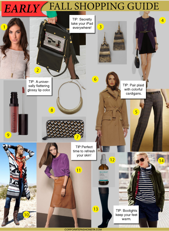 Early Fall Shopping Guide - Corporate Fashionista