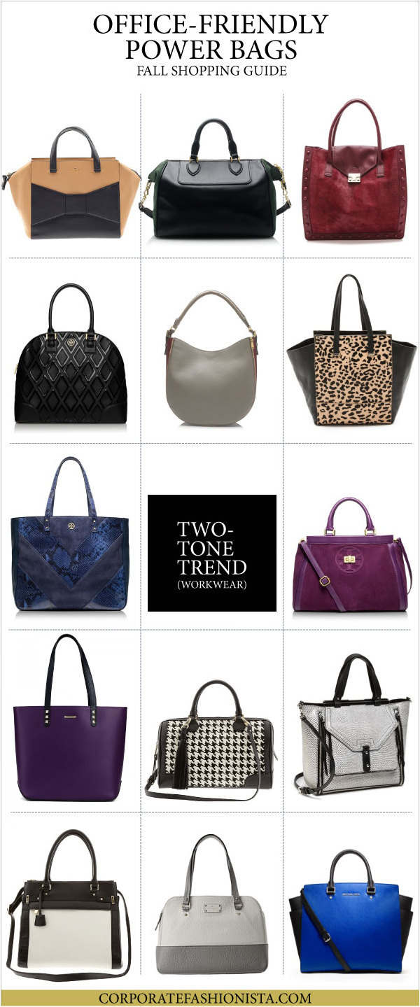 Power Bags: A Career Girl’s Fall Guide - Two-Tone Collection | CorporateFashionista.com