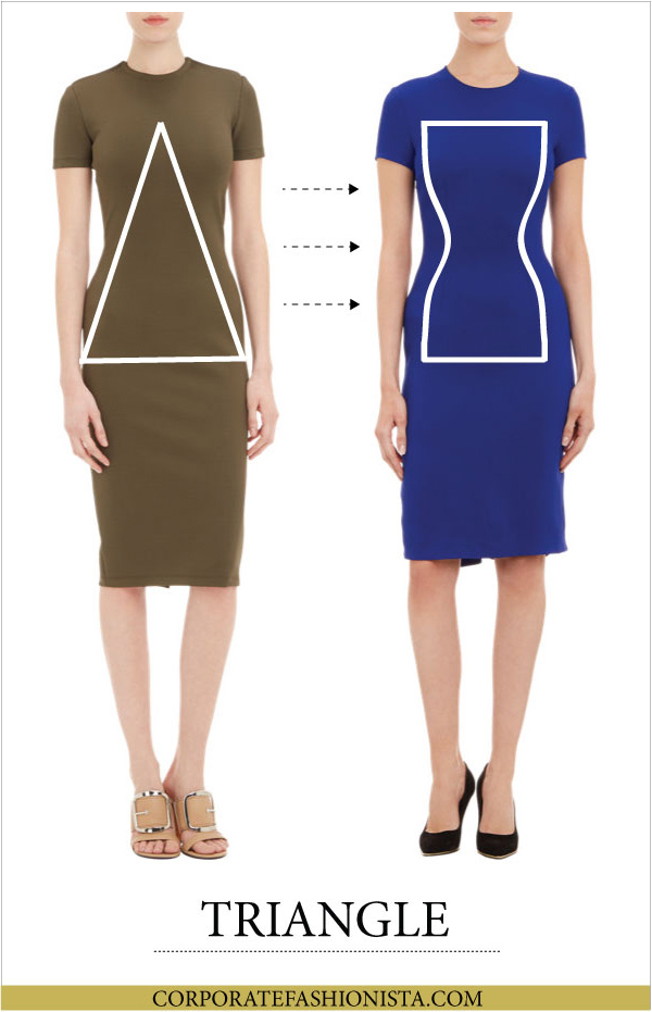 Discover How To Dress Your Body Type (Once & For All!) - Body Type: Triangle | CorporateFashionista.com
